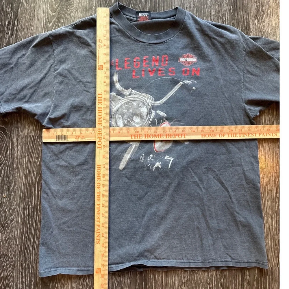 Vintage 90's The Legend Lives On Smoked Out Harley Davidson Las Vegas Size XL